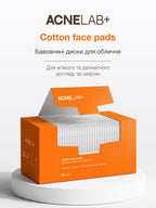 Бавовняні диски для обличчя Cotton face pads ACNELAB+, 50 шт