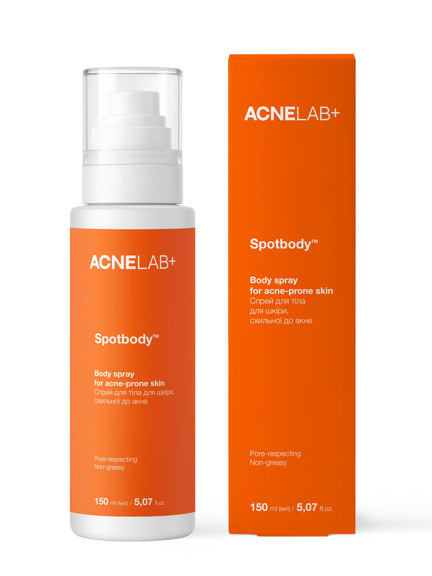 Спрей для тіла для шкіри, схильної до акне Spotbody Body spray for acne-prone skin ACNELAB+