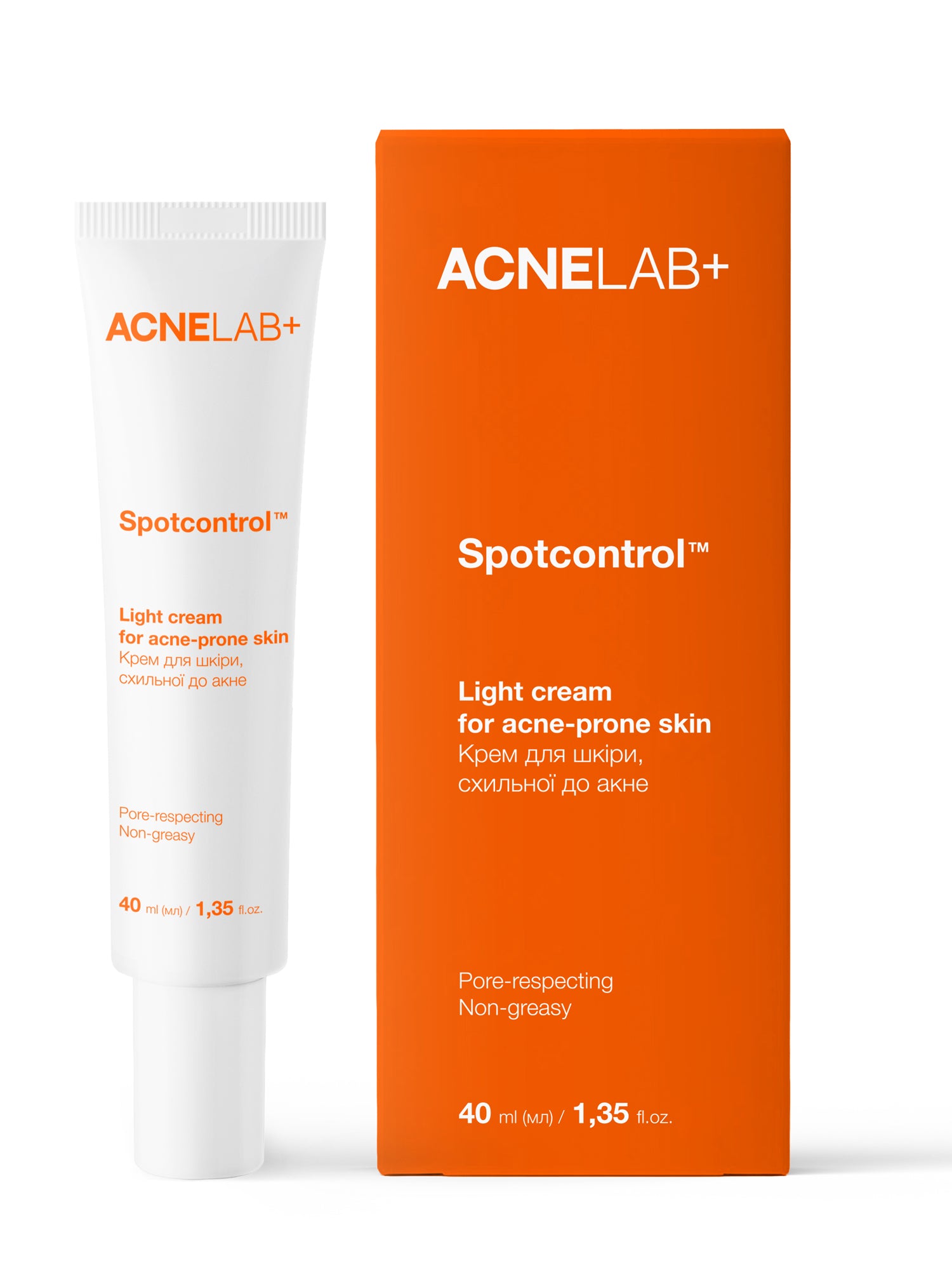 Крем для шкіри, схильної до акне Spotcontrol Light cream for acne-prone skin ACNELAB+