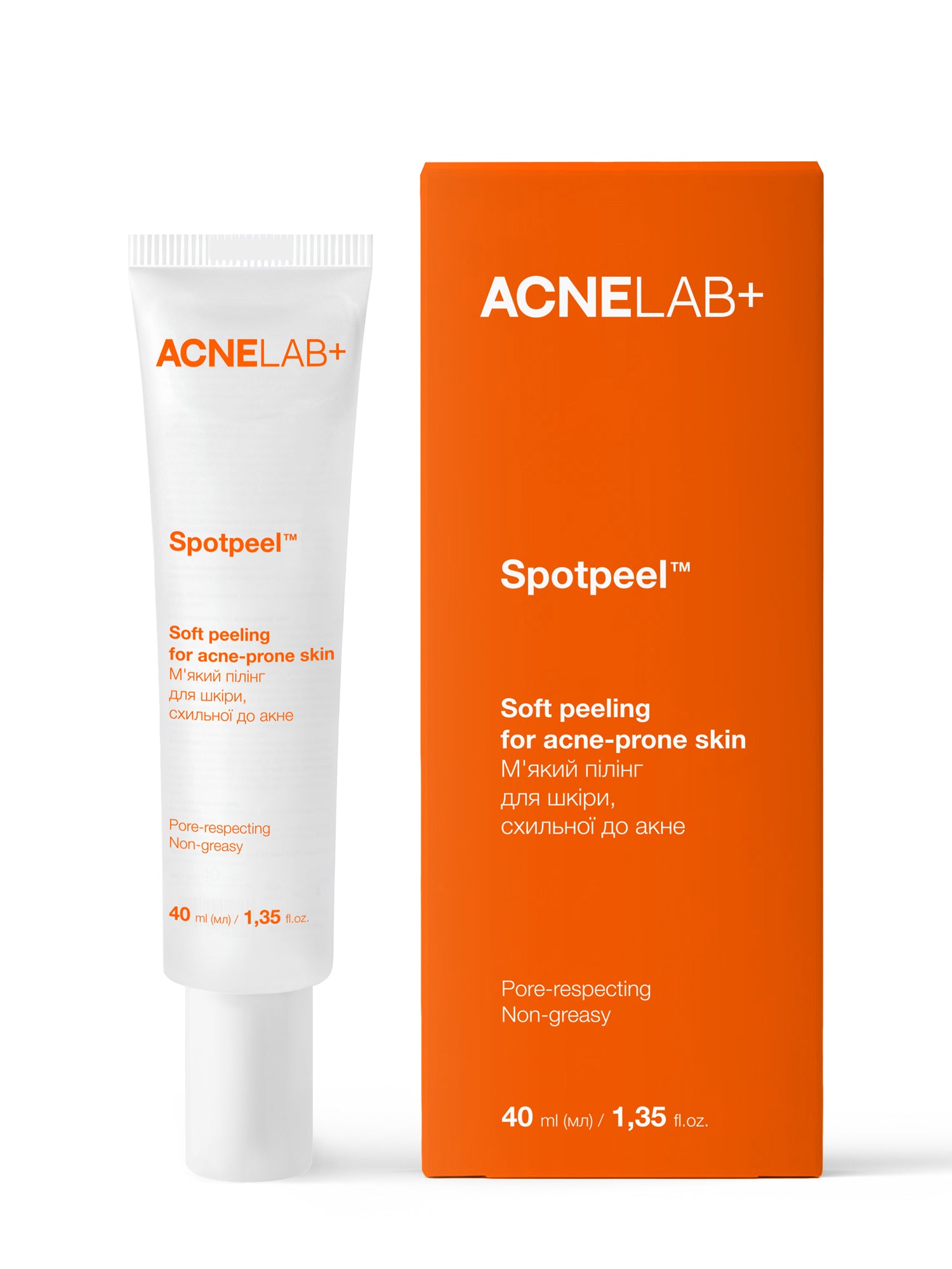 М'який пілінг для шкіри схильної до акне Spotpeel Soft peeling for acne-prone skin ACNELAB+